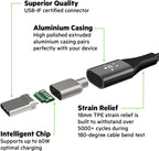 Belkin 1.2 M Mixit Duratek Usb-C Cable Built With Dupont Kevlar - Black, F2Cu050Bt04, 4 Feet