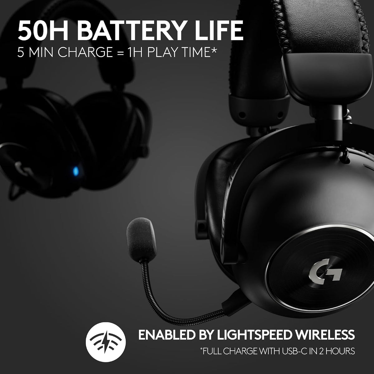 Logitech G PRO X 2 LIGHTSPEED Gaming Headset — Black