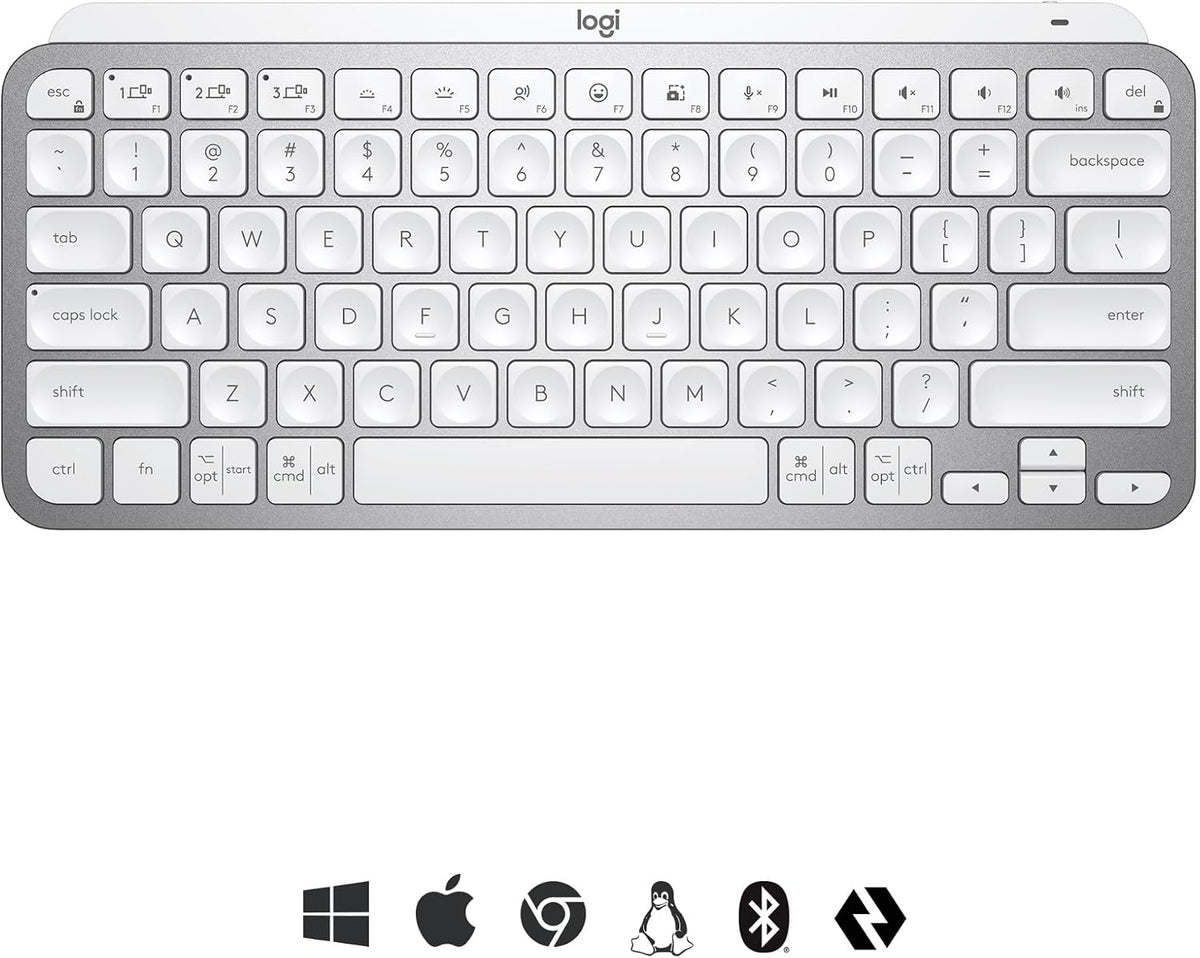 Logitech MX Keys Mini Keyboard — Pale Grey