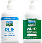 SmartMouth Original 2-Bottle Zinc Activated Mouthwash with Pumps, 16 fl oz — front product image