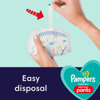 Pampers Nappy Pants Size 4 (9-15 kg / 20-33 lbs), Baby-Dry Night, 156 Nappies, MONTHLY BOX, Extra Protection All Night Long, Pull Ups