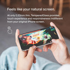 Belkin ScreenForce TemperedGlass Treated Privacy Screen Protector for iPhone 15 Plus & iPhone 14 Pro Max - Slim & Scratch-Resistant - Includes Easy Align Tray for Bubble Free Application