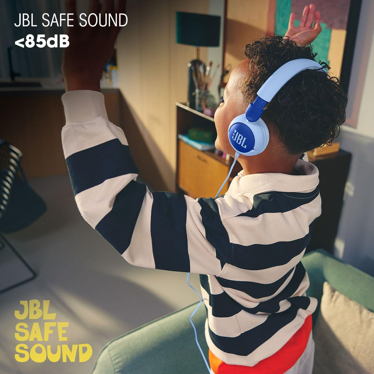 JBL Junior 320 Wired Kids Headphones — Blue
