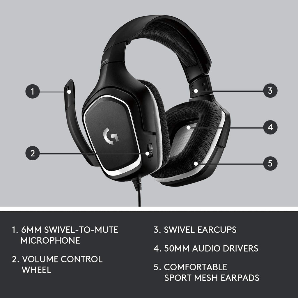 Logitech G332 SE Gaming Headset — Black