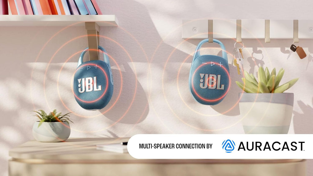 JBL Clip 5 Portable Bluetooth Speaker — Pink