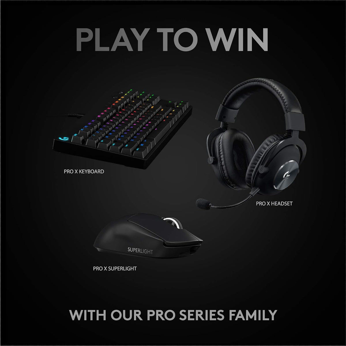 Logitech G PRO X SUPERLIGHT Gaming Mouse — Black