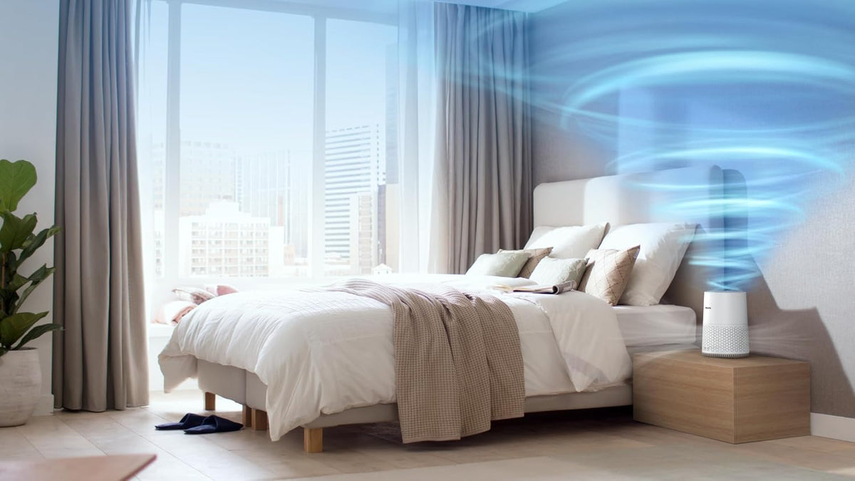 Philips Air Purifier, For Rooms Up To 44m², 170m³/h CADR, Sleep Mode — White/Silk Beige