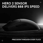 Logitech G PRO 2 LIGHTSPEED Gaming Mouse — Black