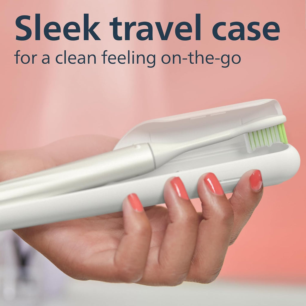Philips SONICARE Philips One Rechargeable Toothbrush, Snow, 2 Piece Set — White