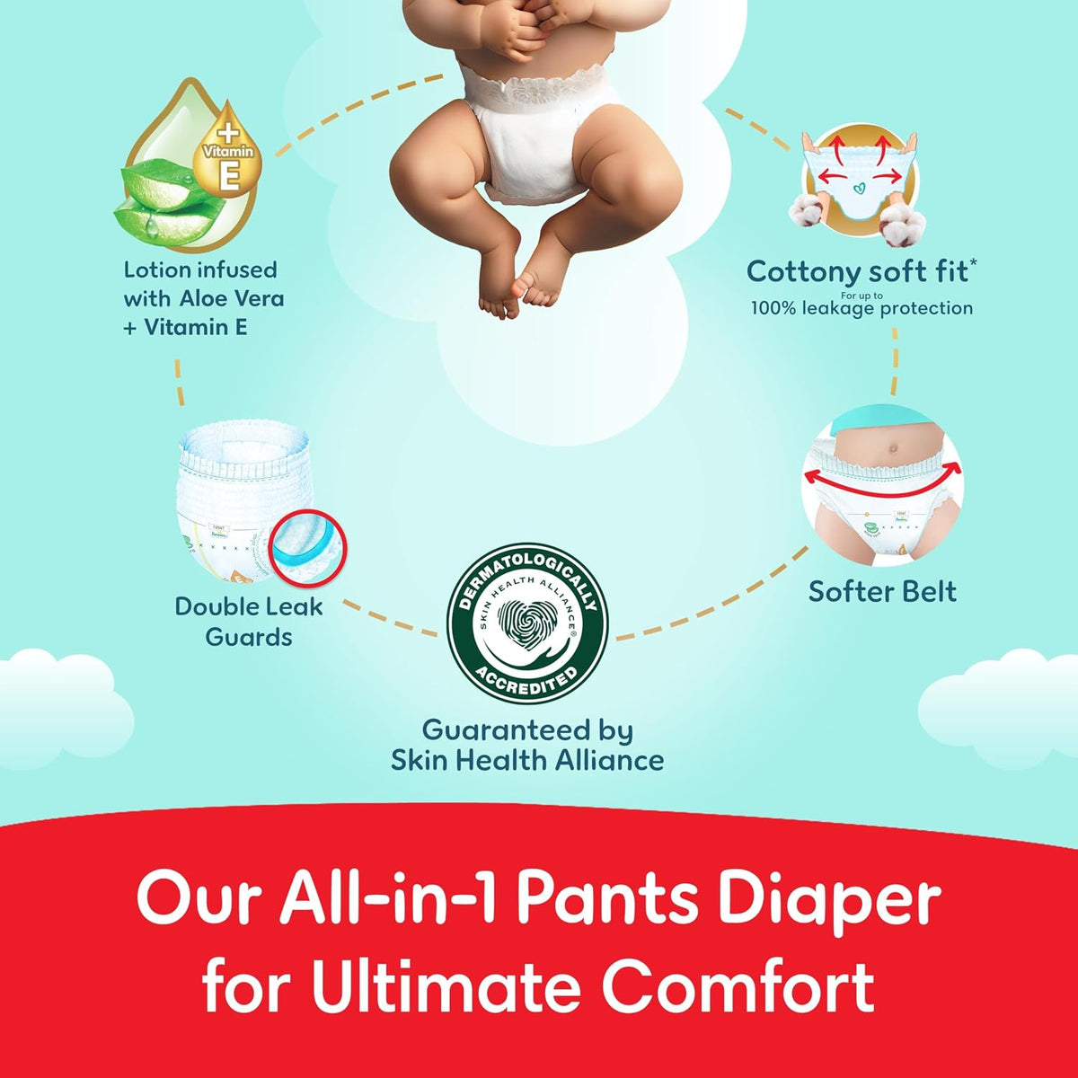 Pampers Ultimate Comfort Culotte Pants Diapers Size 5, 12-18kg SSP 84 Count