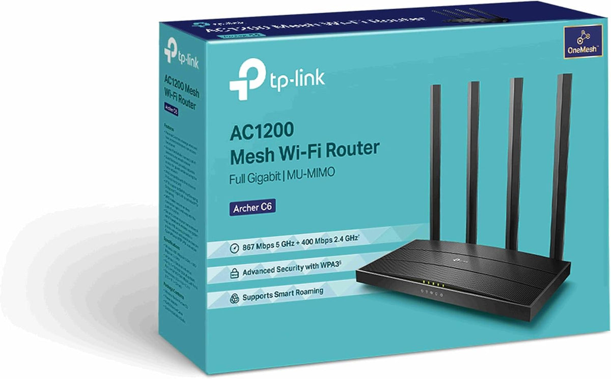Tp-Link Ac1200 Wireless Mu Mimo Gigabit Router Archer C6