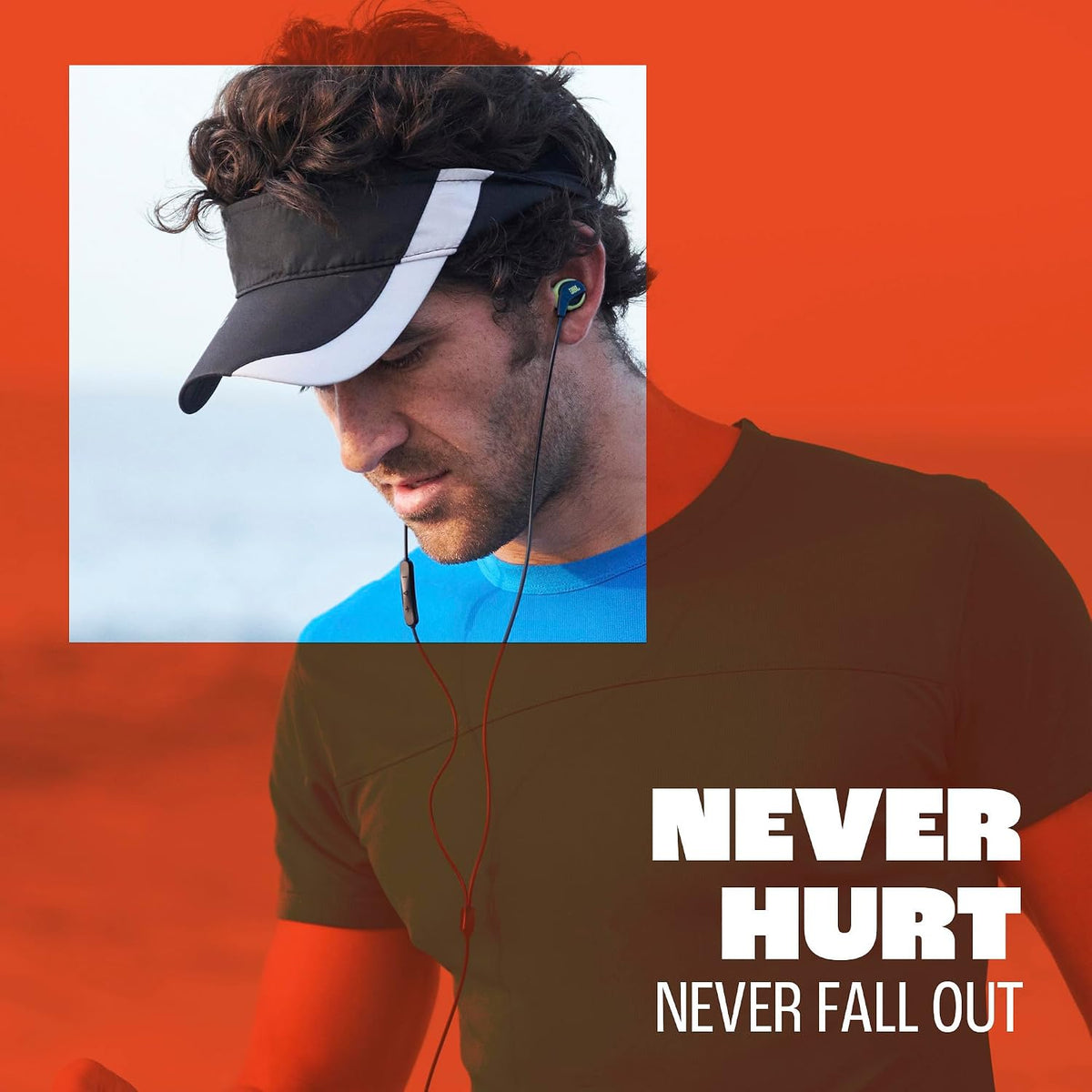 JBL Endurance Run 3C USB-C Sports Earphones — Black/Grey