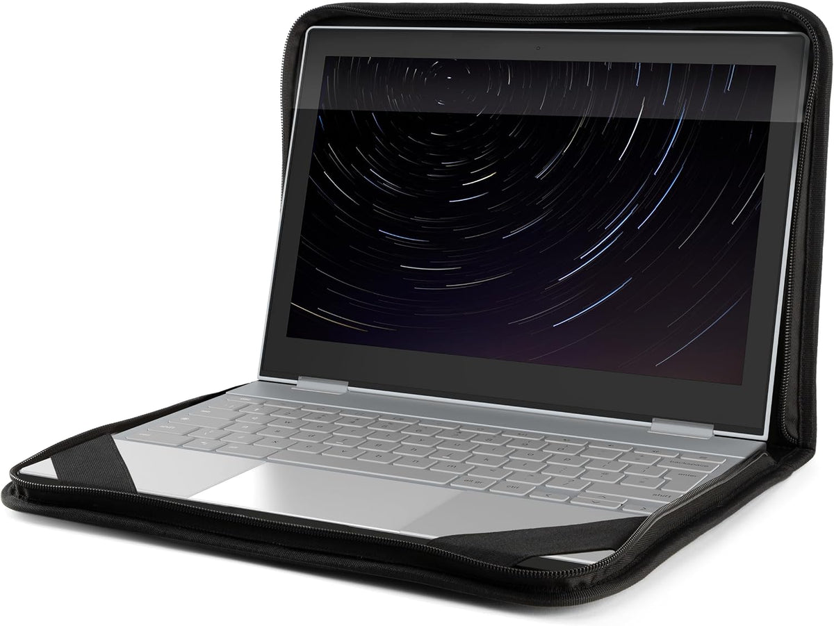 Belkin Always-On Protective Laptop Sleeve w/Dual Storage Pockets & Shock-Resistant Design for Device Protection - Fits 11in to 12in Laptop, Tablet, Chromebook, iPad, & MacBook - Travel & Daily Use