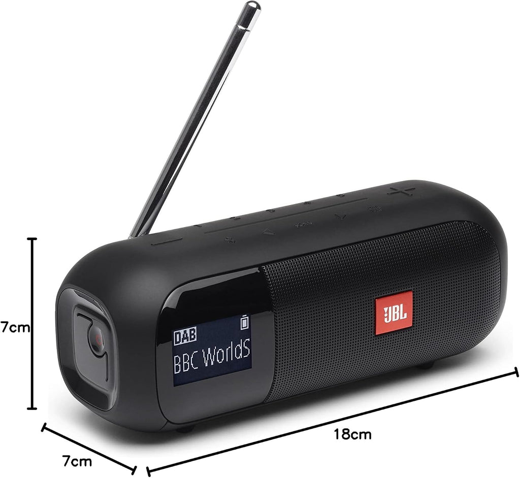 JBL Tuner 2 Portable DAB/FM Bluetooth Radio — Black