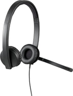 Logitech H570E USB-A Stereo Headset — Black