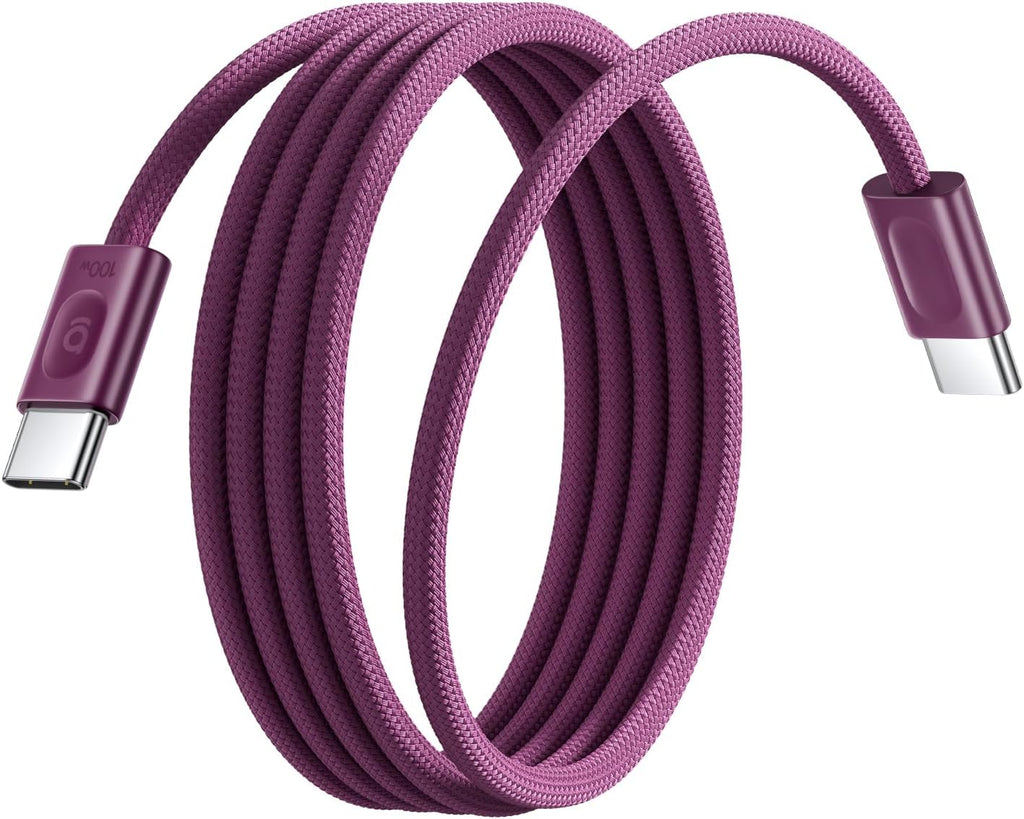 Baseus FrostCore USB-C to USB-C Cable 100W — 2m — Dark Cherry