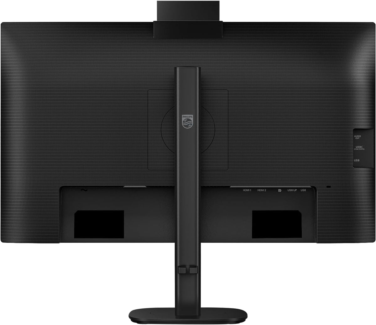 Philips Monitor 27B2N3500JH 27 Inch 120Hz IPS Panel, 4ms GtG, Height Adjustable, Webcam, Speakers, USB Hub (2560x1440 HDMI 2X 2.1 TMDS DP 1x 1.2) Black — Black