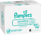 Pampers Sensitive Water Based Hypoallergenic and Unscented Baby Wipes Combo, 1008 count (Packaging May Vary)
