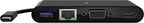 Belkin Usb-C Multimedia With Tethered Cable - Interface Hub Usb-A 3.2 Gen Port, Ethernet Vga And 4K Hdmi For Mac Windows Devices- Black