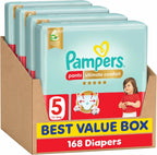 Pampers Ultimate Comfort Culotte Pants Diapers Size 5, 12-18kg, 168 Count