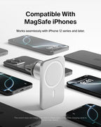 Belkin MagSafe Car Vent Mount PRO for iPhone 12, 12 Pro, 12 Pro Max, 12 Mini Keeps All iPhone 12 Models Magnetically Mounted While You Drive, Silver, WIC002, WIC002btGR