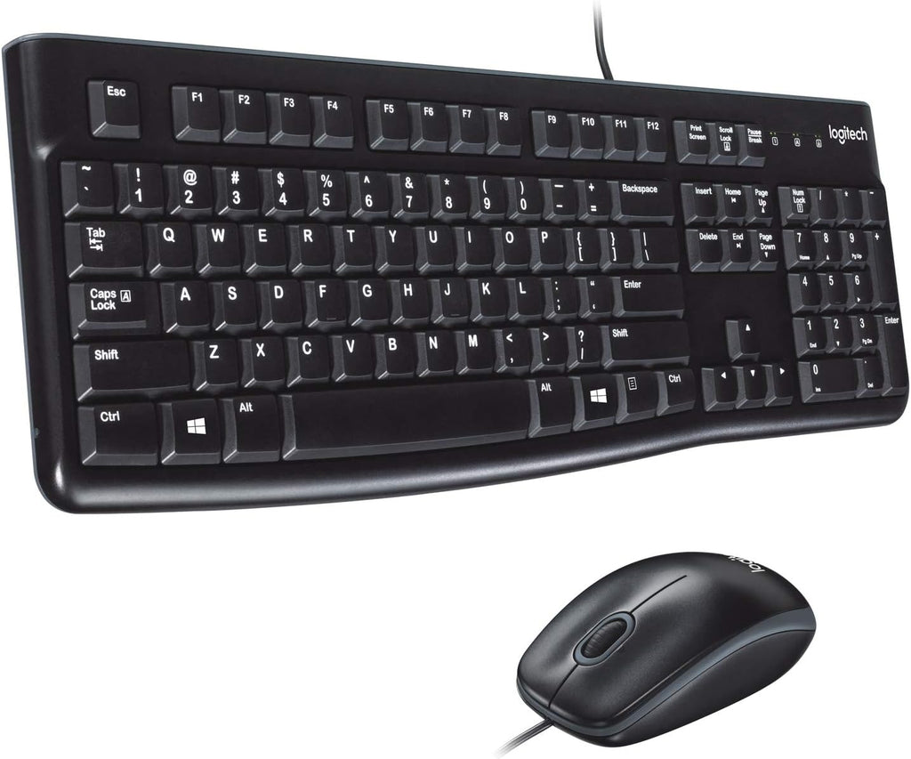 Logitech MK120 Keyboard and Mouse Combo — Black