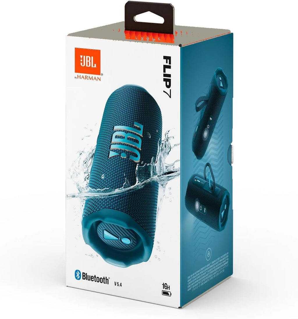 JBL Flip 7 with Megen Hardshell Case — Blue