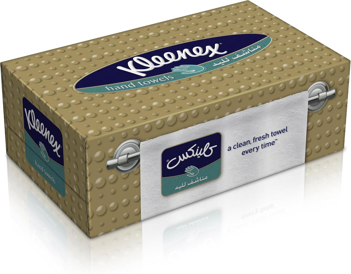 Kleenex Hand Towel, 1 Box x 90 Sheets, Disposable Towel Tissue for Hands, Kitchen and Bathroom use — front product image