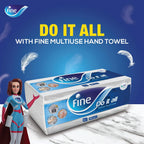 Fine Multiuse Hand Towel 2ply 150 Sheets (Pack of 5) — additional view 2