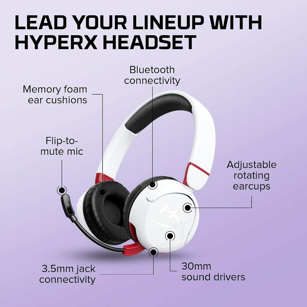 HyperX Cloud Mini Wireless WHT Headset — White — product image 8