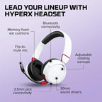 HyperX Cloud Mini Wireless WHT Headset — White — product image 8