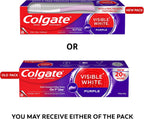 Colgate Visible White Purple Toothpaste for Teeth Whitening, Teeth Whitening Colgate Toothpaste with Fluoride, Tooth Paste Helps Remove Surface Stains, Whitens Yellow Teeth, Enamel-Safe for Daily Use — additional product view 2