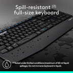 Logitech MK345 Keyboard and Mouse Combo — Black