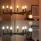 Philips Hue Filament Candle 2 Pack White Ambiance LED Smart Light Bulb [E14 Small Edison Screw] 4.9W for Indoor Home Lighting. Bedroom, Livingroom and Dining. — White Ambiance