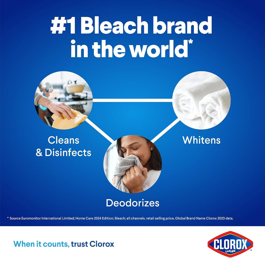 Clorox Platinum Bleach 3.78L Dual Pack Offer, New Multi-Benefit, No Splash Thick Bleach Liquid Formula — additional view 6