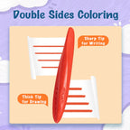 YPLUS Triangle Crayons — 12 Colours — 12 Colours