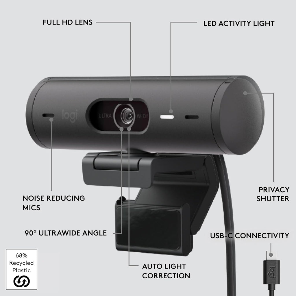 Logitech BRIO 501 Webcam — Black