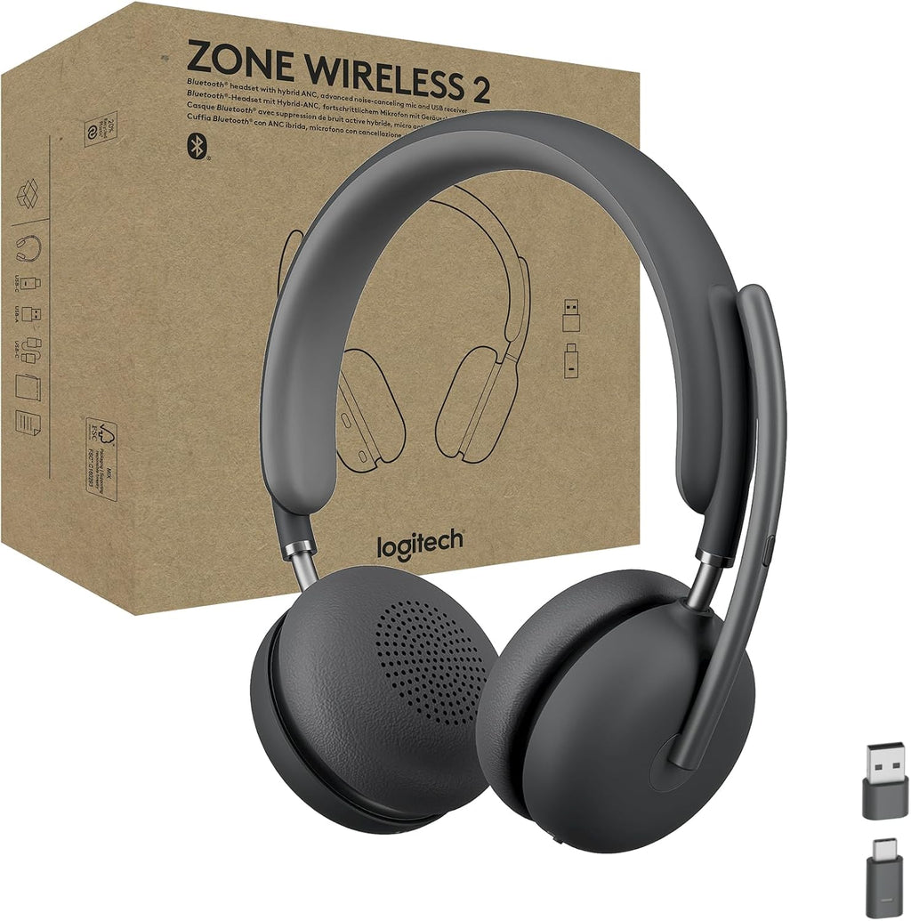 Logitech Zone Wireless 2 Headset — Graphite
