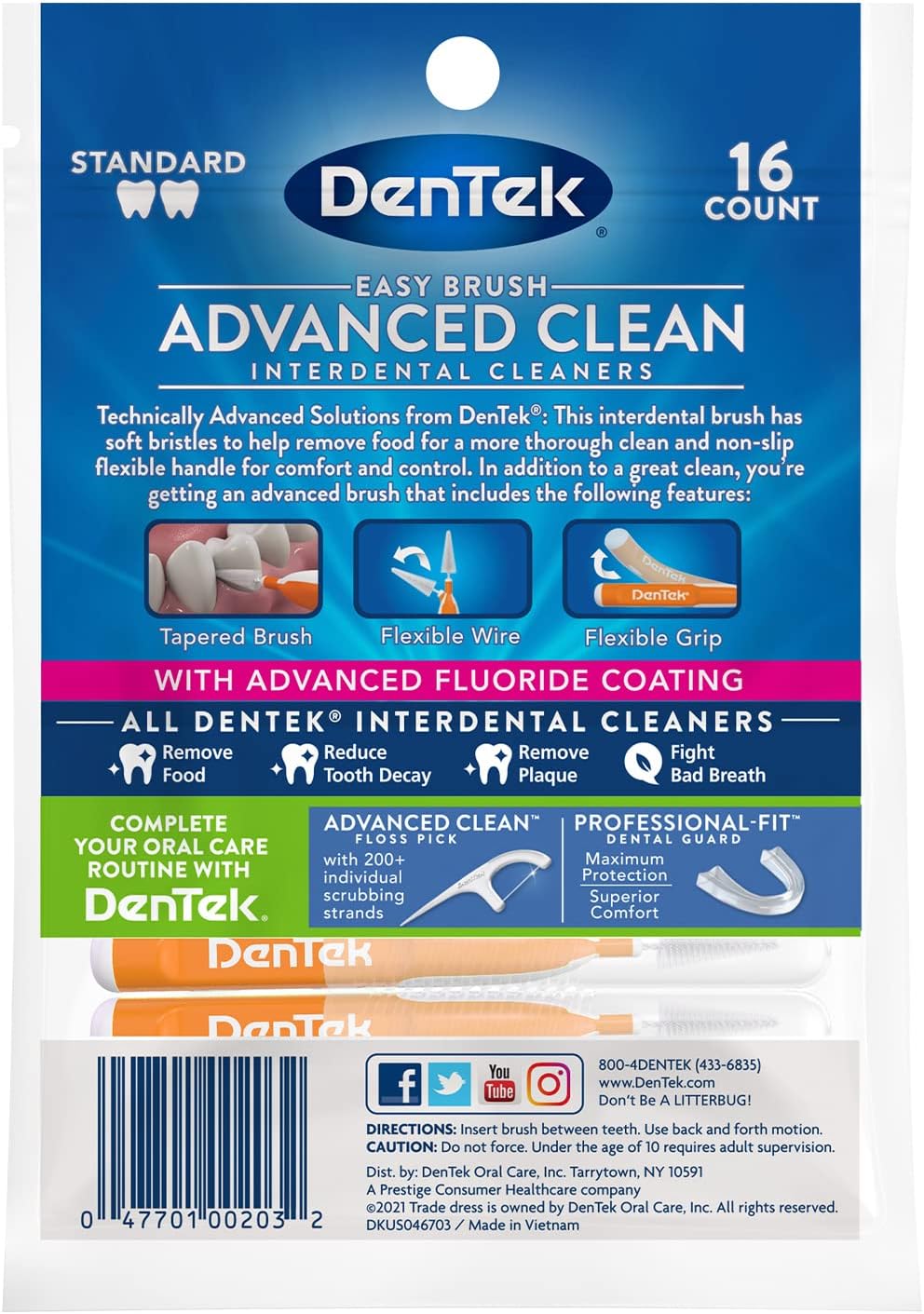 Dentek Easy Brush Standard 16 Count — additional product view 5