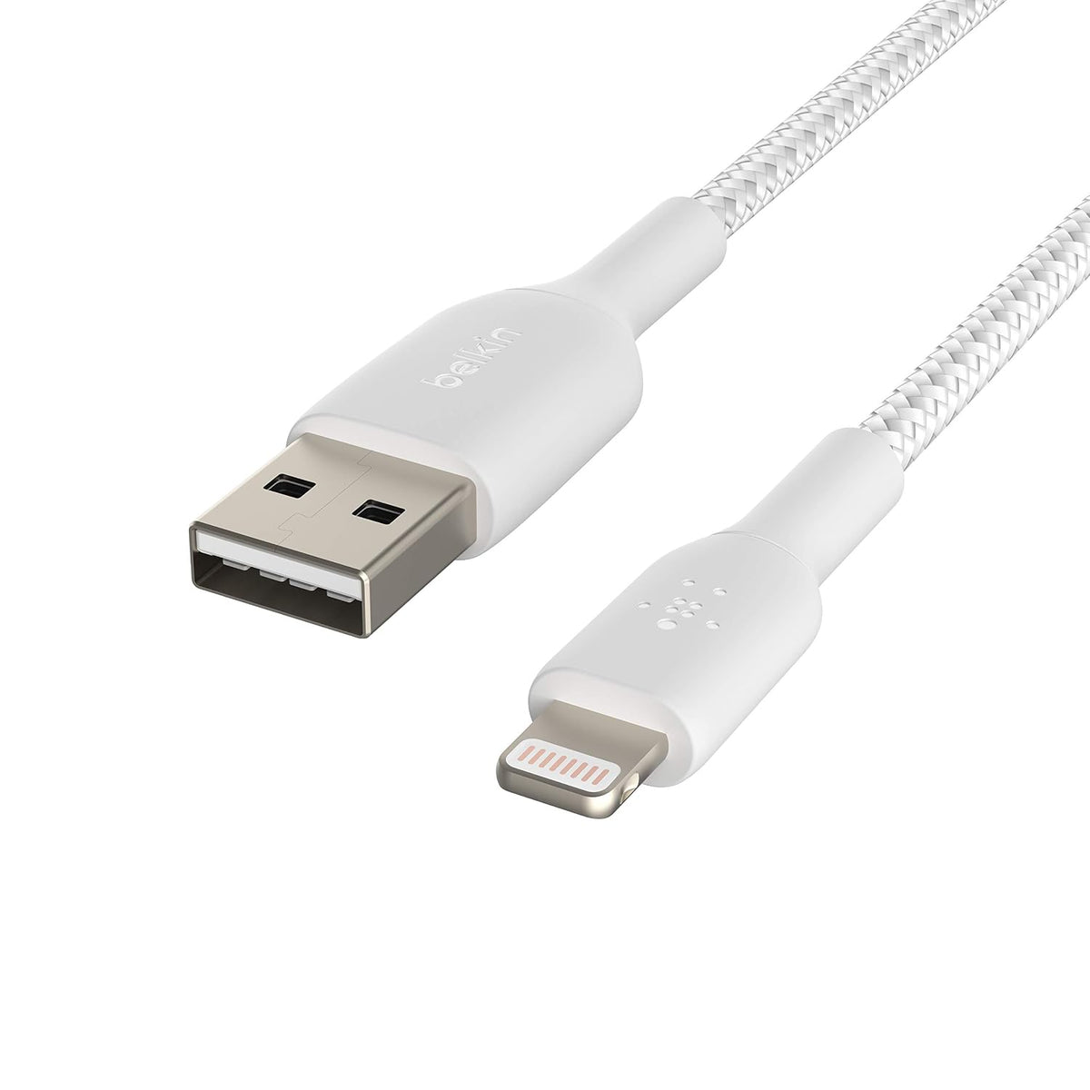 Belkin iPhone Cable (3M) Braided USB to Lightning Cable – White