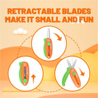 YPLUS Retractable Craft Scissors — Orange