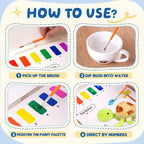 YPLUS Paint with Water Activity Books — Animals