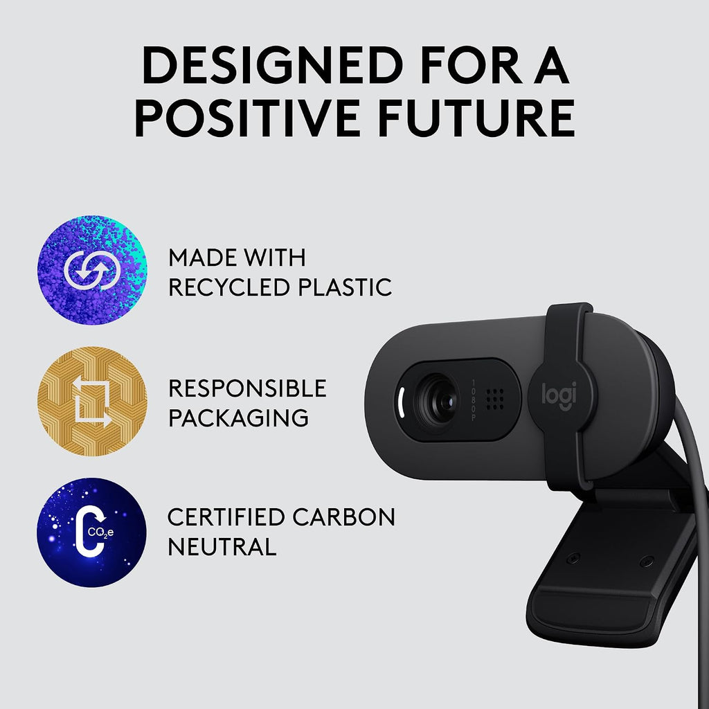 Logitech BRIO 105 Webcam — Graphite