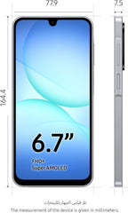 Samsung Galaxy A17 LTE, Android Smartphone, 128GB Storage, 4GB RAM, Gray, 6x OS Upgrades, Large Display, 50MP OIS Camera (UAE Version)