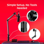 HyperX Caster Microphone and Camera Arm Tool-Less Adjustment — product image 3