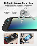Belkin TemperedGlass Anti-Reflective Screen Protector for Nintendo Switch 2-9H Hardness, Slim, Scratch-Resistant - Includes Easy Align Frame for Bubble Free Application - Gaming Essentials