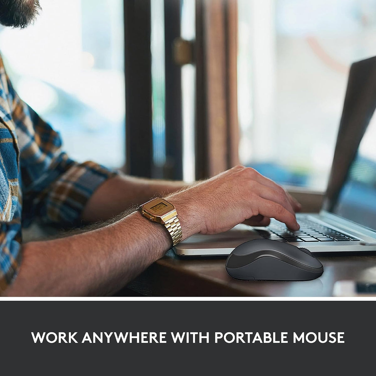 Logitech M220 Wireless Mouse — Grey