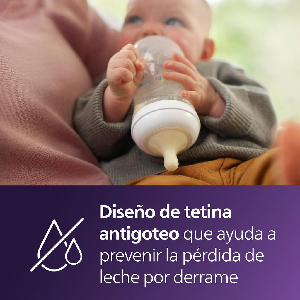 Philips Avent Natural Response Baby Bottles SCY903, 260ml, Pack of 4 — Pink