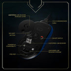 Logitech G PRO Wireless Gaming Mouse — League of Legends Edition — Bule