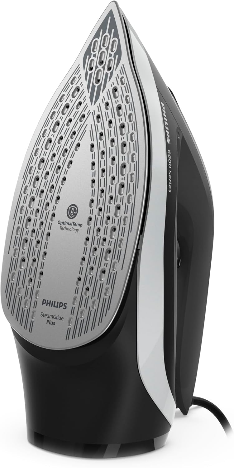 Philips Steam Iron 2600W, 45g/min Continuous Steam, 190g Steam Boost — Black